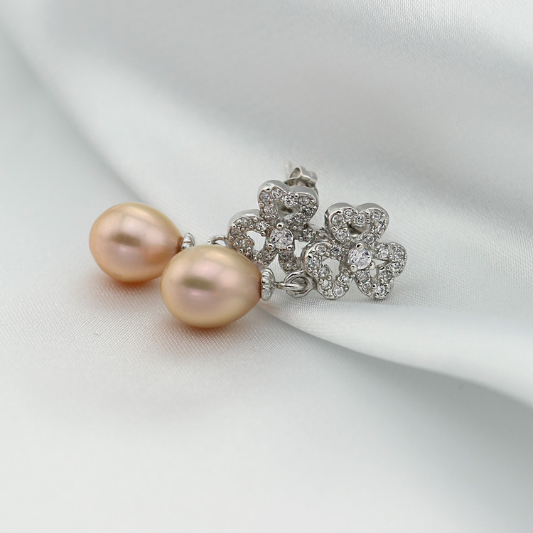 Fashion White Drop Pearl Earring 8.5-9 mm New Pearl Earrings