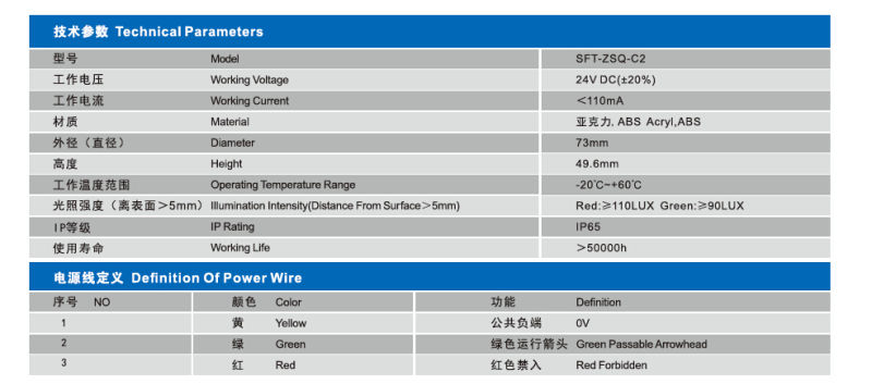 High Quality Escalator Running Operation Indicator (SFT-ZSQ-C2)