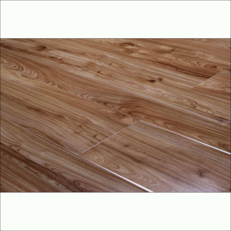 High Gloss 12.3mm/8.3mm Laminate Flooring with U-Groove