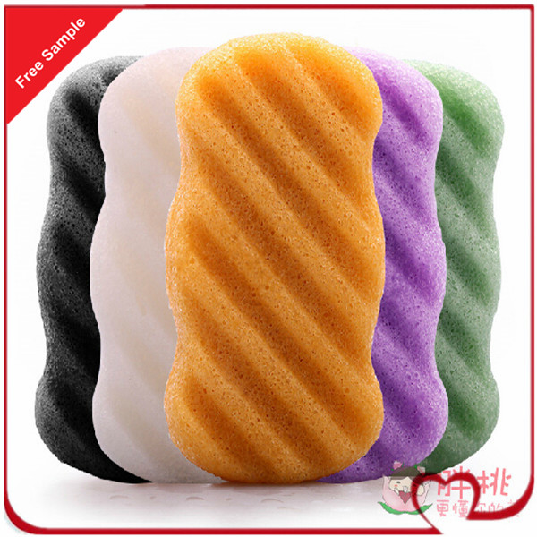 100% Original Natural Japan Konjac Sponge/ Body Cleansing Konjac Sponge/Konnyaku Baby Sponge