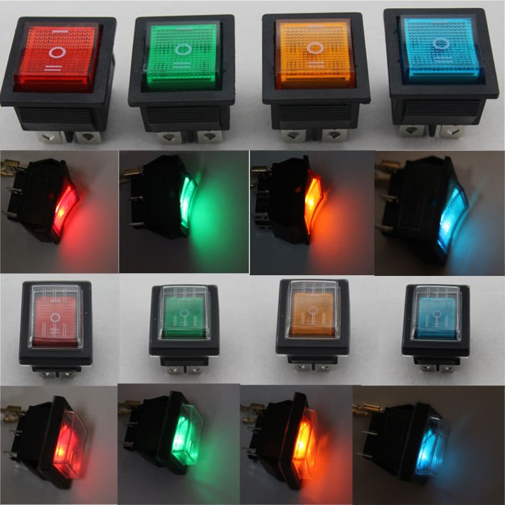 LED Protector Rocker Switch Overload Protection Switch