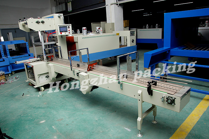 Automatic Count Array Conveyor Transport Sleeve Sealer Shrink Wrapping Package Sealing Machine Without Tray