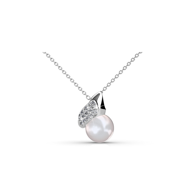 Destiny Jewellery Crystal From Swarovski Pearlie Shell Pendant & Necklace