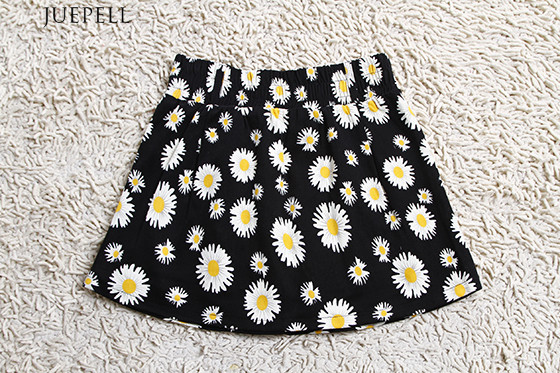 Floral Girls Skirt Summer Dress Women