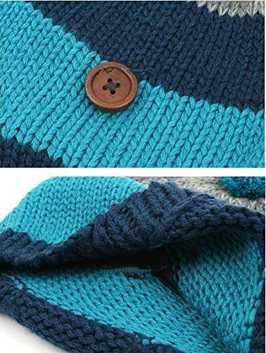 Yonger Winter Baby Girls Boys Kid Hat Wool Knitted Crochet Beanie Cap Scarf Set (HW603S)