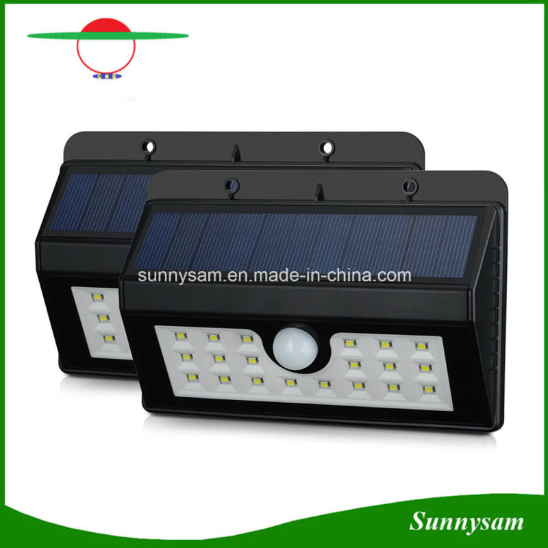 New 20 LED Solar Garden Light with PIR Motion Sensor and Dim Light