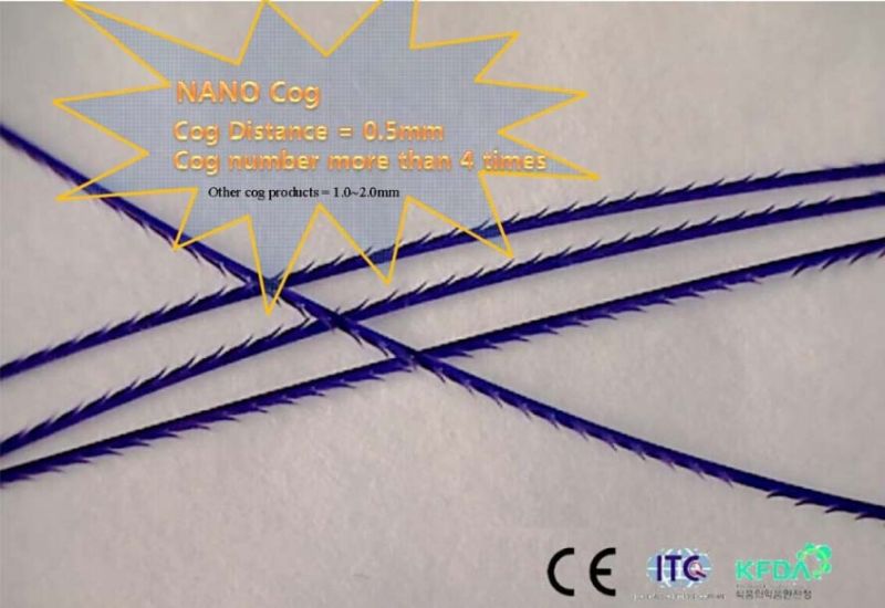 Straight Pdo Lifting Thread Line with Cog