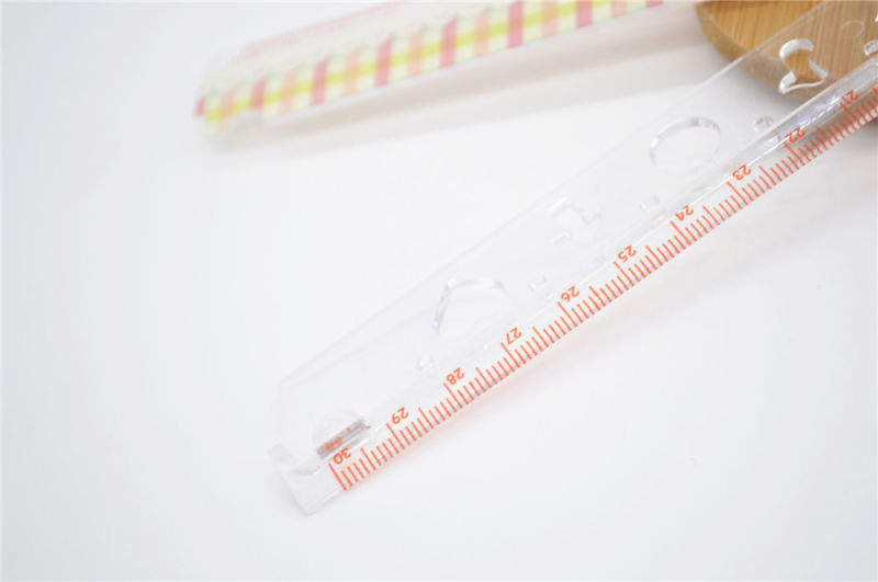 Cartoon Colorful Folding Student Plastic Ruler for School Supplies