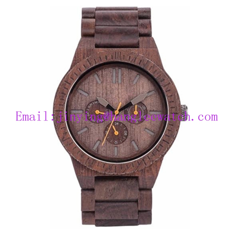 OEM Multi-Function Ebony Watches Gift Watches Wooden Watch