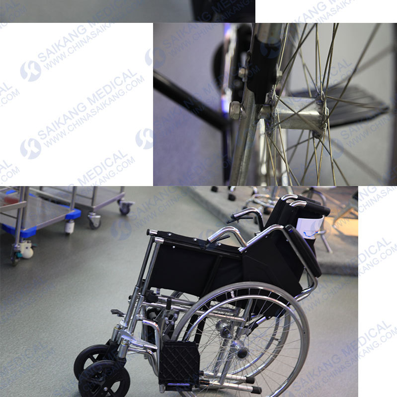 Steel Manual Wheelchair for Disabled People with Competitive Price