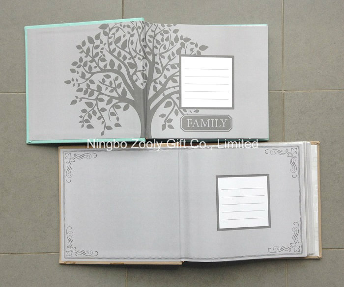 New Design 4X6 200 Photos Fabric Covered Family Photos Albums with Slogan Print