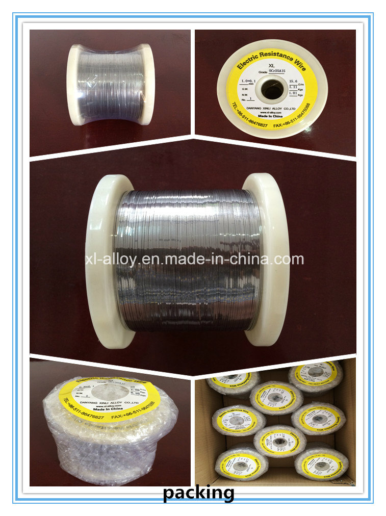 Fe Cr Al Alloy Ocr27al7mo2 Heat Resistant Electrical Ribbon Wire