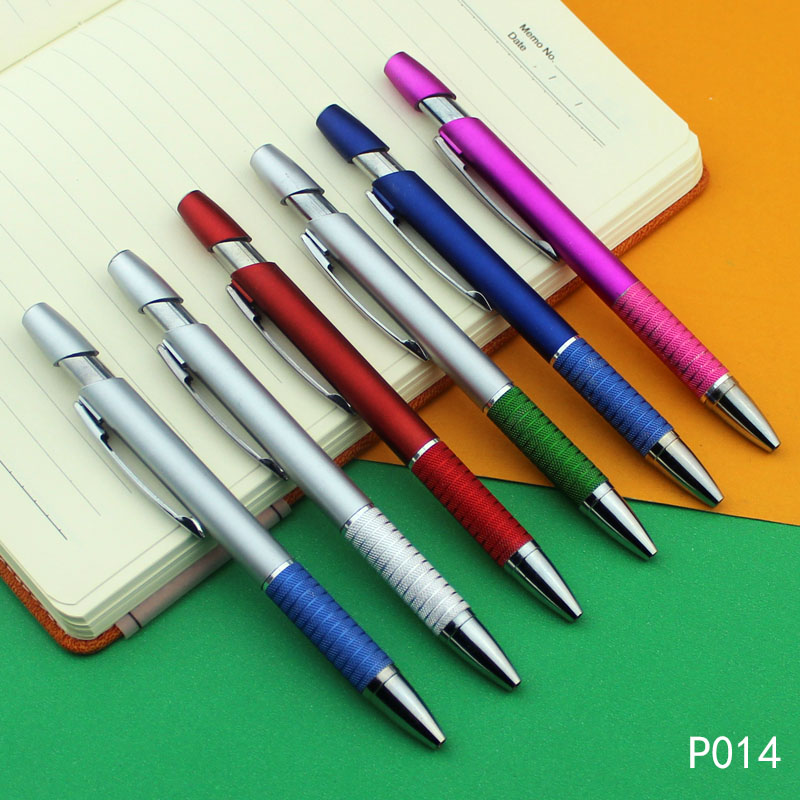 Bright Transparent Plastic Disposable Ballpoint Pen