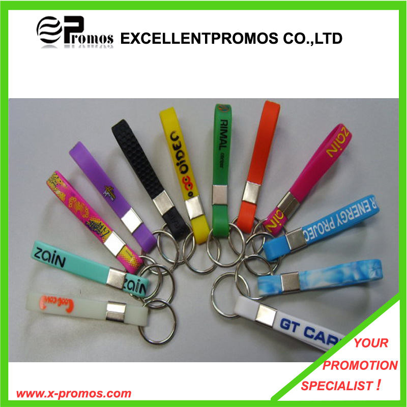 Promotional Coil Wrist Plastic Spring Keychain (EP-K9101)