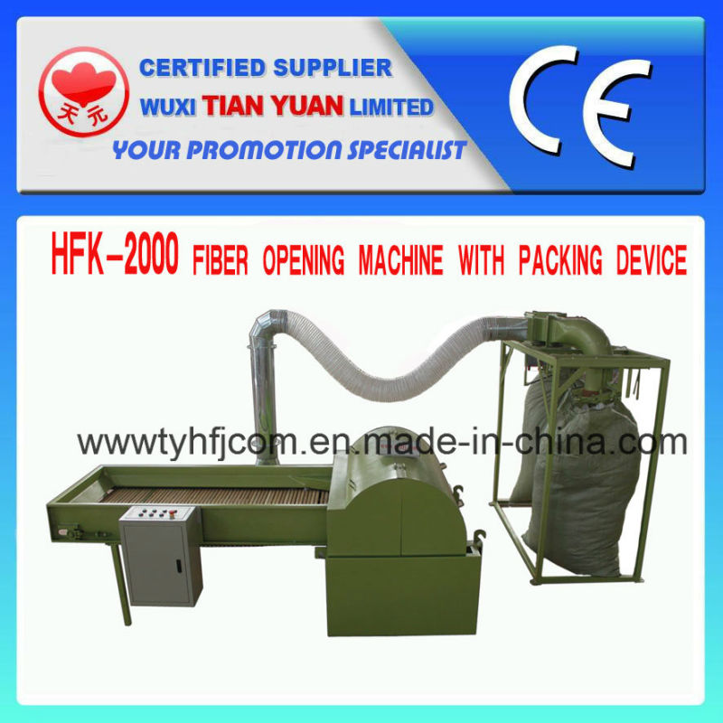 Polyester Stable Fiber Nonwoven Opening Machine with CE Approved (HFK-700)