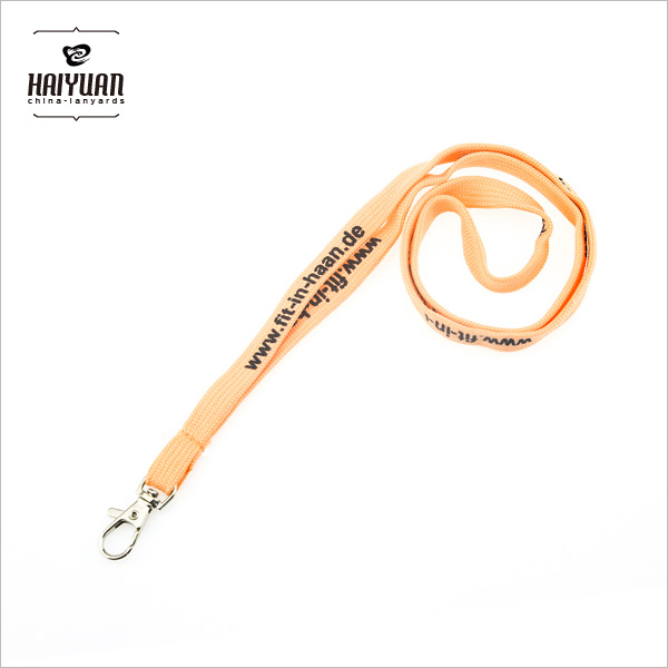 Silk Screen Printing Tube Polyester Lanyard with Custom Logo