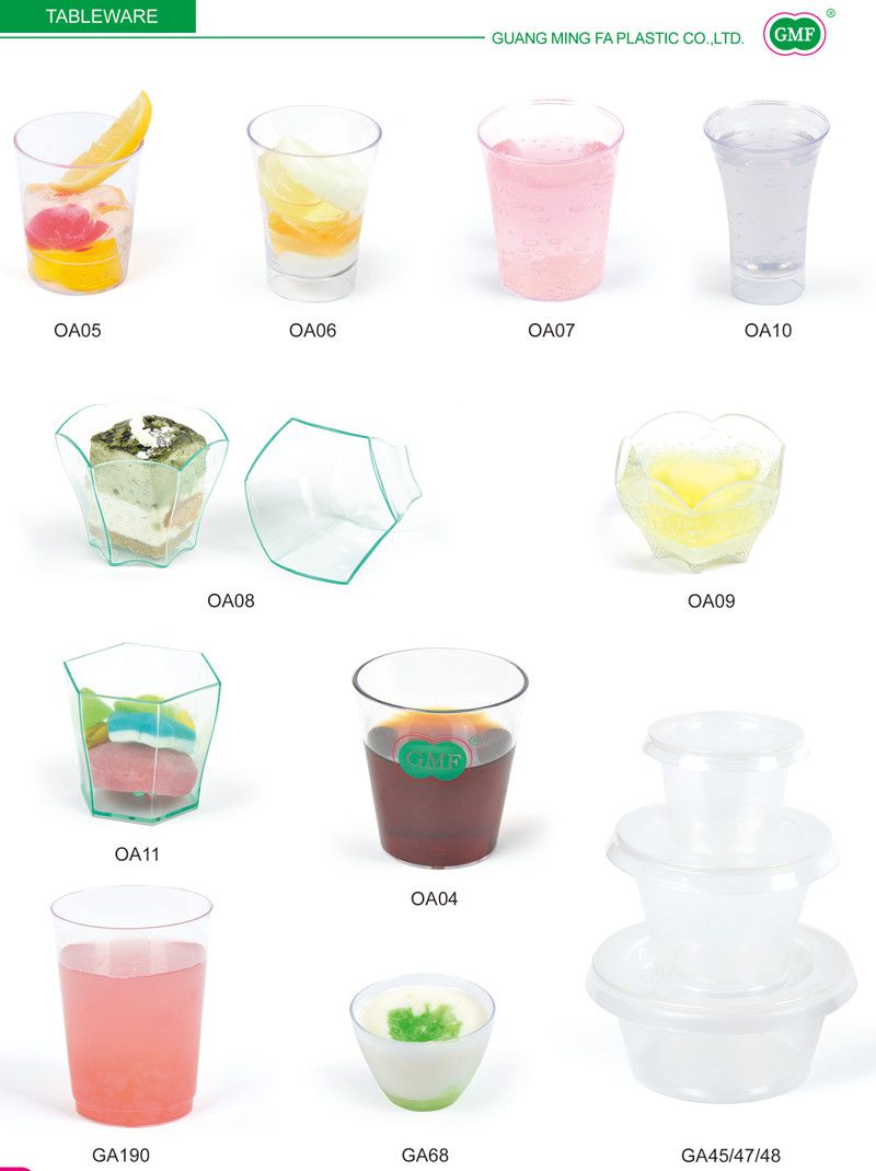 Plastic Cup Disposable Cup Dessert Cup with Lid