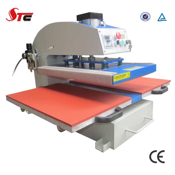 CE Certificate Automatic Pneumatic Double Stations Sublimation Heat Press Machine for T Shirt