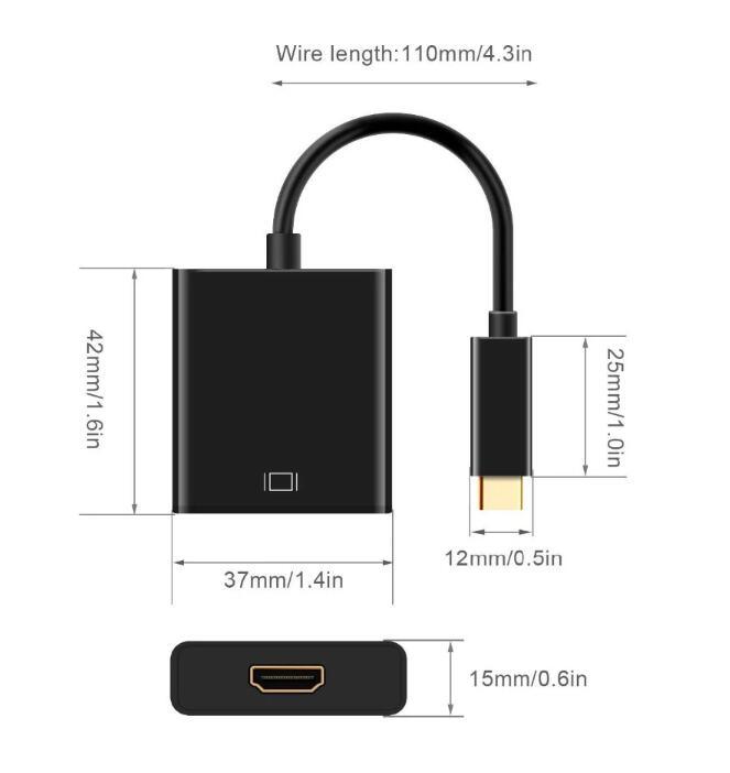 USB 3.1 C to HDMI Converter Adapter