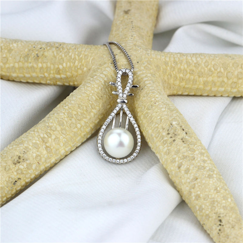 Natural Freshwater Pearl Pendant 925 Silver