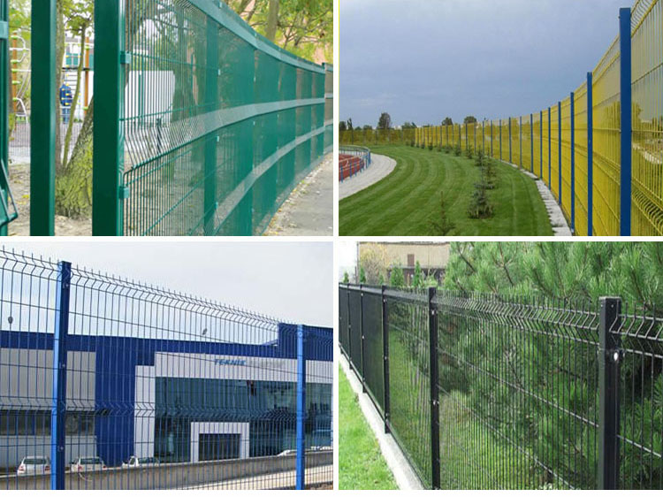 Anping Factory PVC/Powder Coated Welded 3D Wire Mesh Security Fence