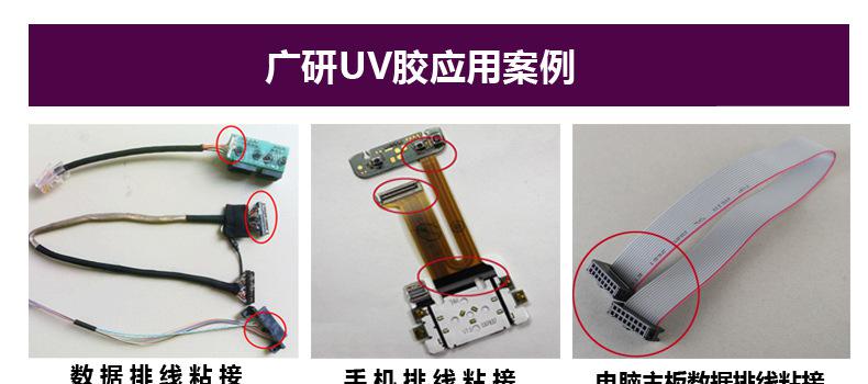 High Transparency and Stability UV Light Curing Cable Adhesive