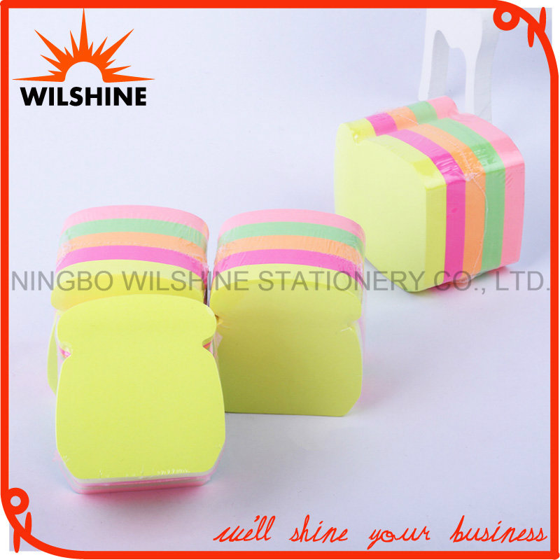 Custom Fluorescent Sticky Note in Different Shaped Paper Cube (SN010)