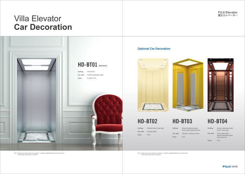 FUJI 400kg Home Lift Elevator Price in China