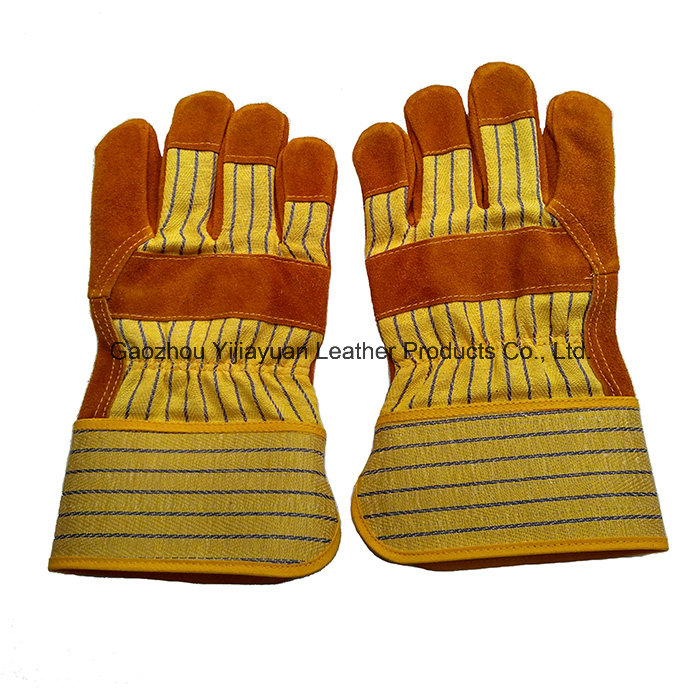 Safety Leather Working Gloves with Ce En388