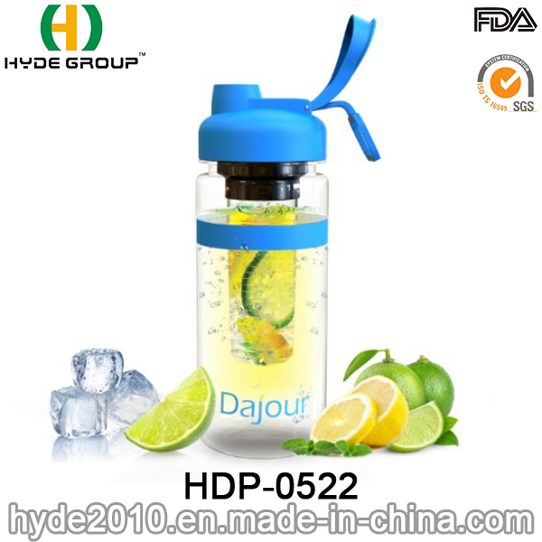 2016 Newly Plastic Fruit Infuser Water Bottle, Tritan Fruit Infusion Bottle (HDP-0522)