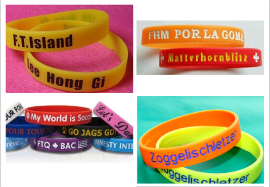 Personalized Custom Logo Silicone Wristband for Gifts