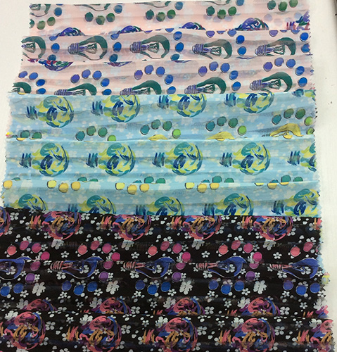 Soft& Hand Fall Beauty Striped Printed Chiffon Fabric