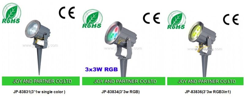 3W RGB LED Garden Light with Spike (JP83833)