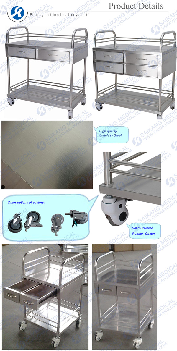 High Quatlity Instrument Table with Drawers