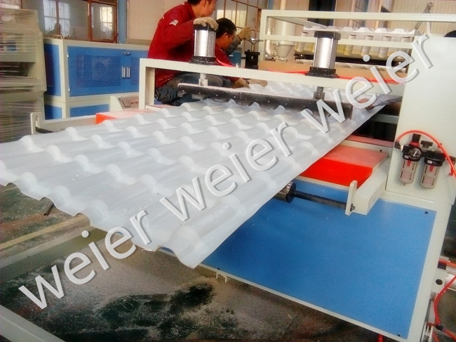 PVC Glazed Wave Roof Plasic Extruder Machinery Production Line