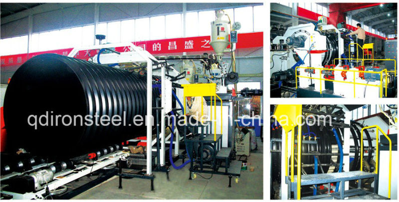 Steel Belt Reinforced HDPE spiral Bellows Pipe