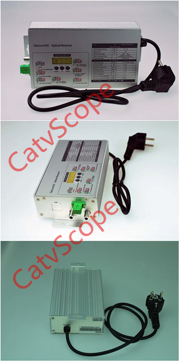 2 Way Output Smart AGC Controlled CATV FTTH Indoor Optical Receiver