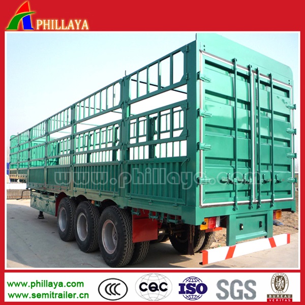 Bulk Goods Transport Tri-Axle Gooseneck Cargo Truck Trailer