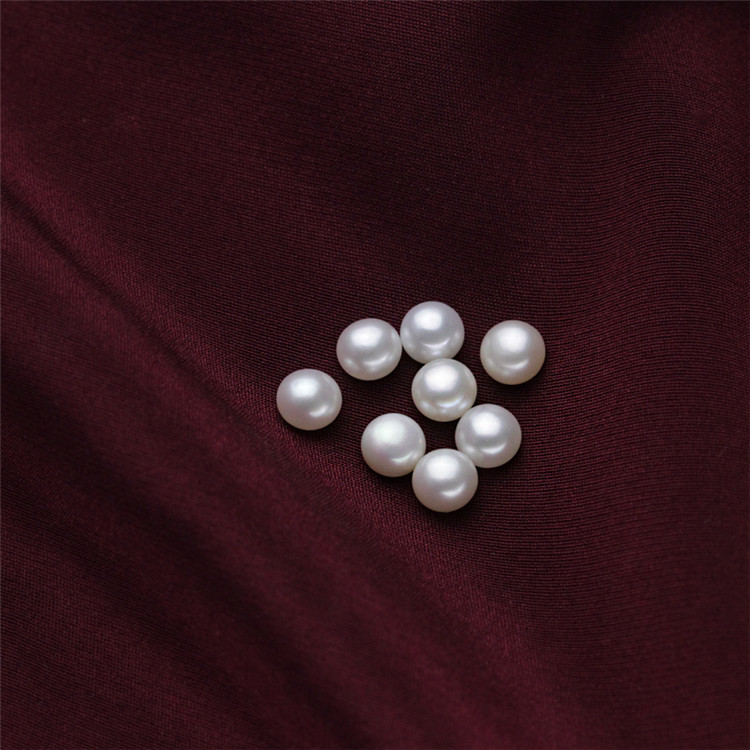 6.5-7mm Small Cute Half Drilled Freshwater Pearls