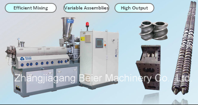 Tsk Plastic Masterbatch Parallel Twin Screw Pelletizing/Compounding/Recycling/Granulating Extruder/Extrusion Machine