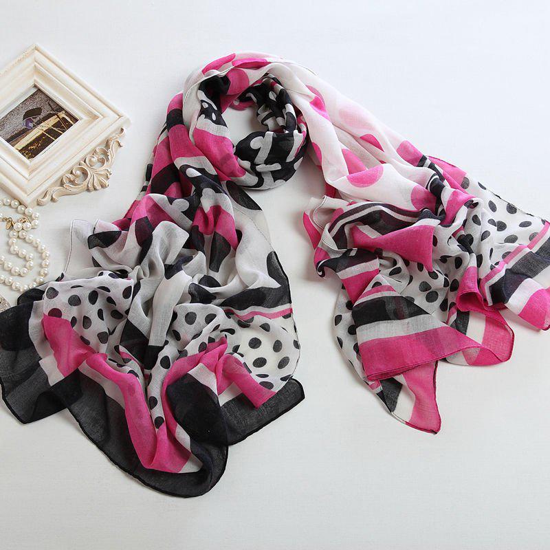 Fashion Autumn Long Polyester Voile Scarf Women Scarves