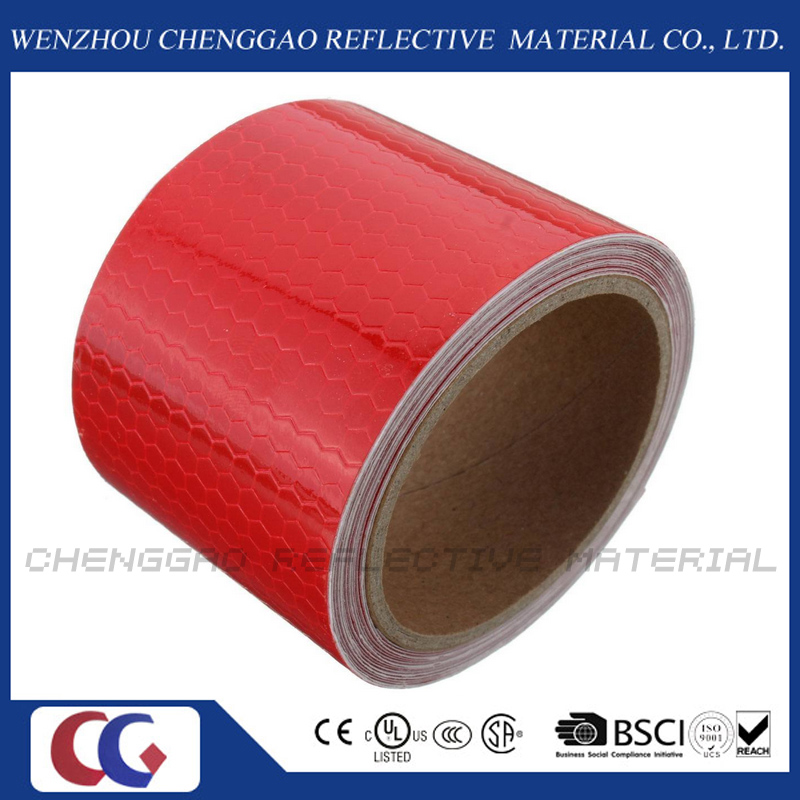 Red Caution Reflective Warning Tape Sticker Self Adhesive Tape (C3500-OXR)