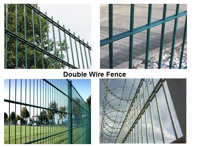 High Security Powder Coating 8/6/8 2D Fence/ Double Wire Fence Panel