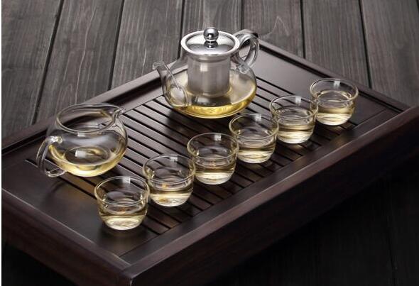 Customized Glass Tea Pot with Stainless Steel Infusion