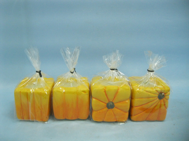 Pumpkin Candlestick Shape Ceramic Crafts (LOE2366-B5z)