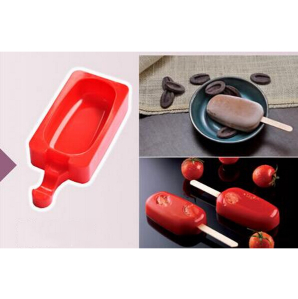 Classic Ellipse Shape Food Grade Silicone Ice Cream Mould