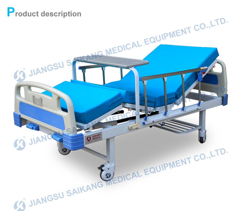 Adjustable Hydraulic Manual Hospital Bed (CE&FDA)