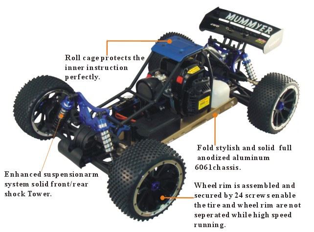 Hsp 1/5 Scale 30cc Gasoline off-Road Buggy RC Car