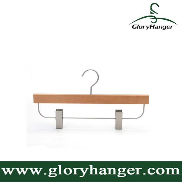 Hight Quality Suit Pant Wooden Hanger with Clothing Shop Display