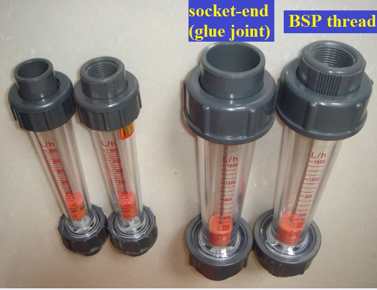 Water Level Air Liquid Meter Water Measurement Flange Fbsp Thread Socket-End Connection Plastic Flow Meter